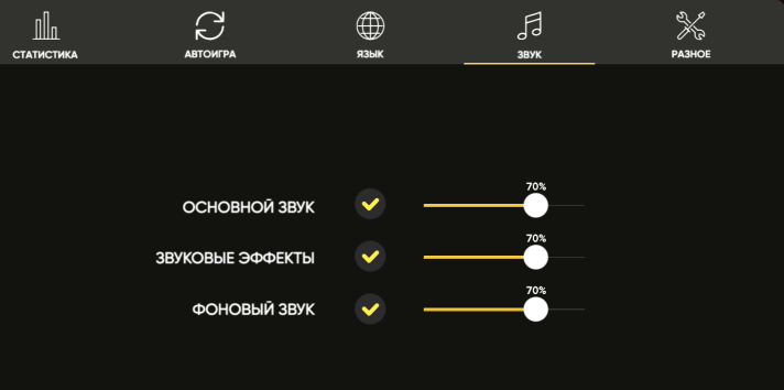 Configuraciones del slot